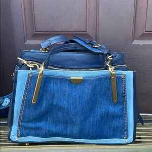 Coach Dreamer Denim/Leather Handbag